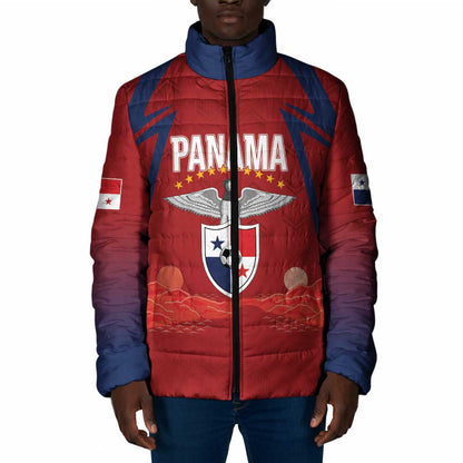Afro-Panama Football 2026 Custom Padded Jacket La Marea Roja Making History - African Pride