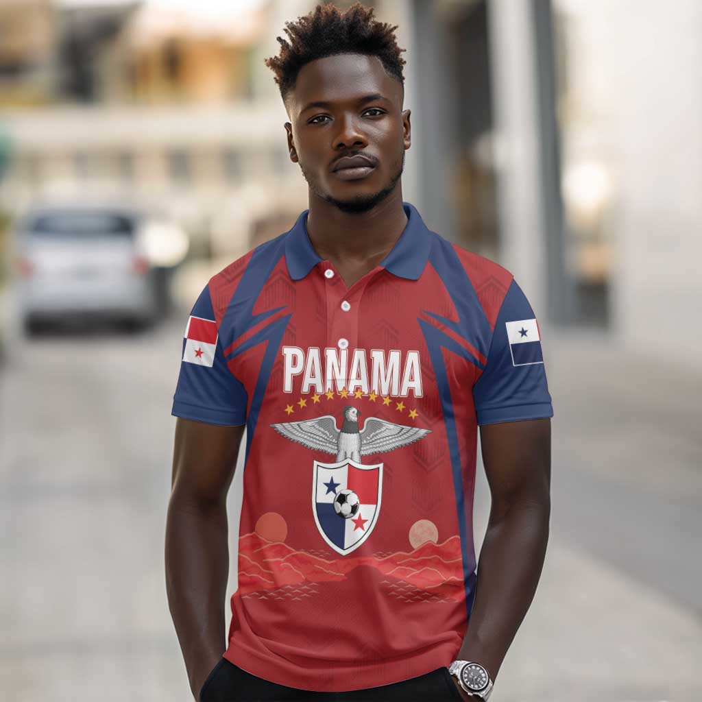 Afro-Panama Football 2026 Custom Polo Shirt La Marea Roja Making History LT7