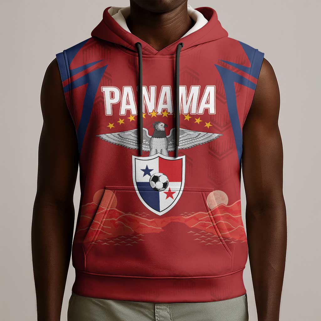 Afro-Panama Football 2026 Custom Sleeveless Hoodie La Marea Roja Making History - African Pride