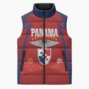 Afro-Panama Football 2026 Custom Sleeveless Puffer Jacket La Marea Roja Making History - African Pride