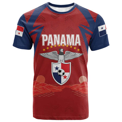 Afro-Panama Football 2026 Custom T shirt La Marea Roja Making History LT7