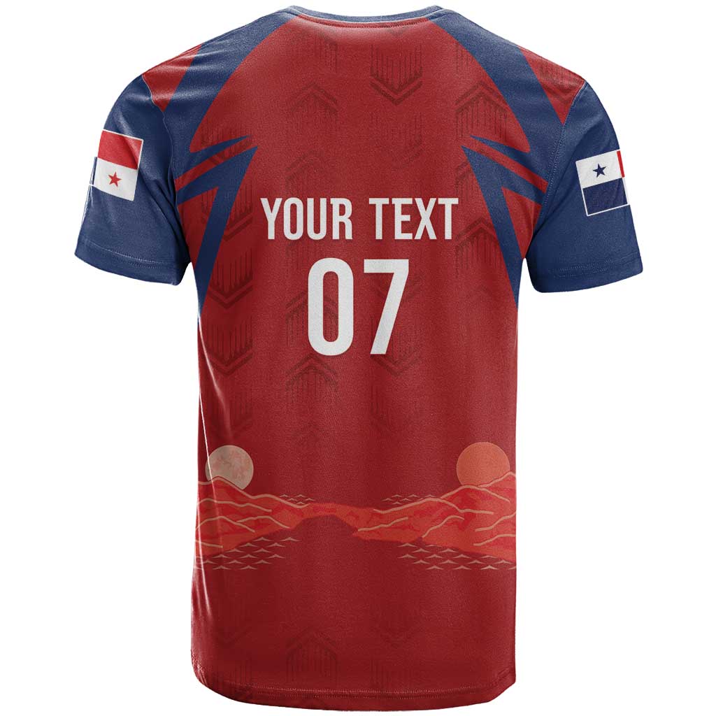 Afro-Panama Football 2026 Custom T shirt La Marea Roja Making History LT7