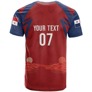 Afro-Panama Football 2026 Custom T shirt La Marea Roja Making History LT7