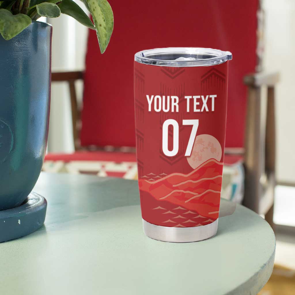Afro-Panama Football 2026 Custom Tumbler Cup La Marea Roja Making History - African Pride