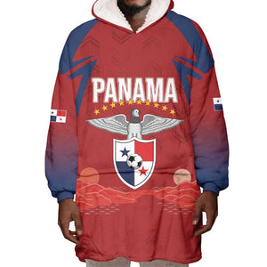 Afro-Panama Football 2026 Custom Wearable Blanket Hoodie La Marea Roja Making History - African Pride