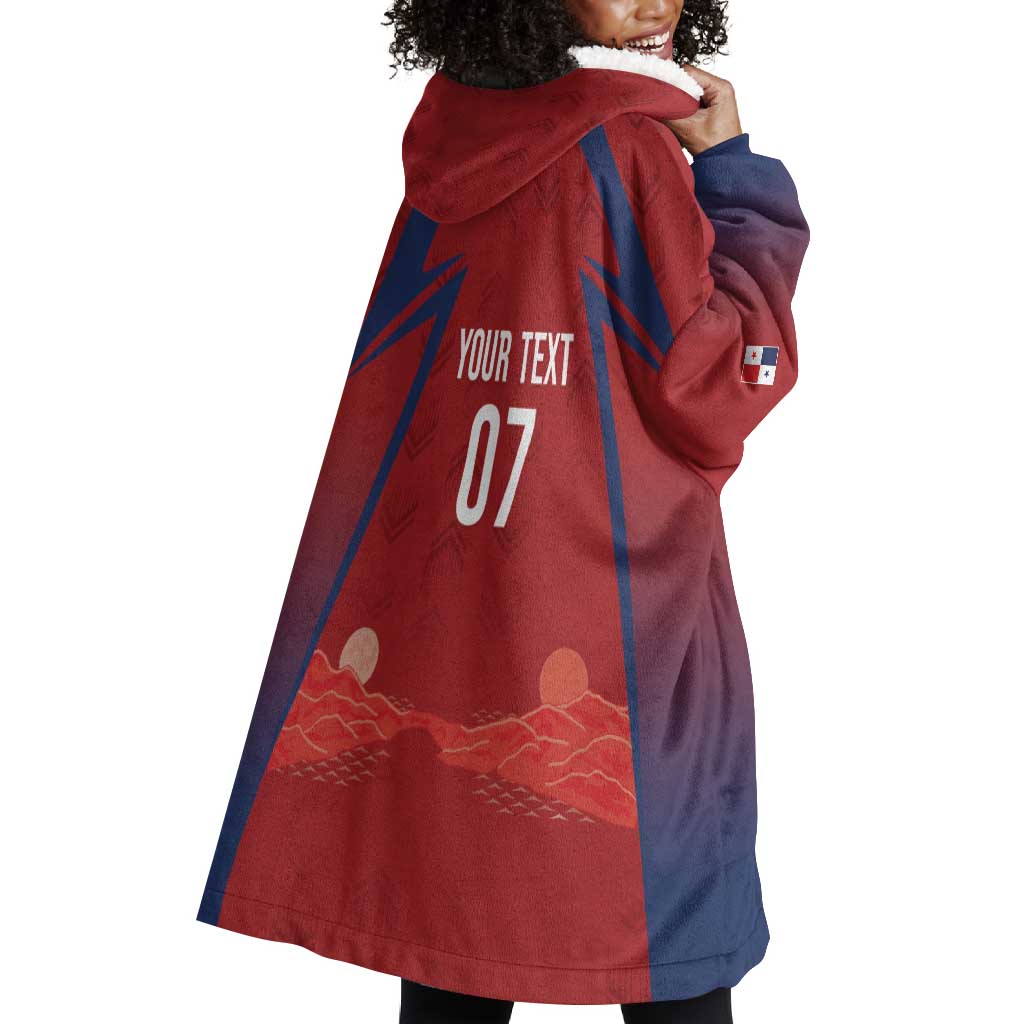 Afro-Panama Football 2026 Custom Wearable Blanket Hoodie La Marea Roja Making History - African Pride