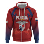Afro-Panama Football 2026 Custom Zip Hoodie La Marea Roja Making History - African Pride