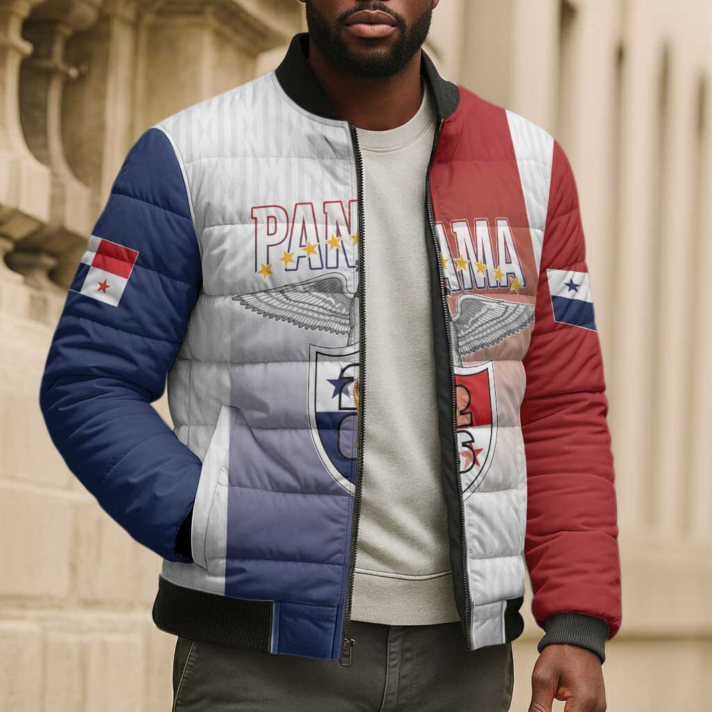 Afro-Panama Football Los Canaleros 2026 Custom Bomber Puffer Jacket Rising Glory - African Pride