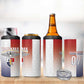 Afro-Panama Football Los Canaleros 2026 Custom 4 in 1 Can Cooler Tumbler Rising Glory - African Pride