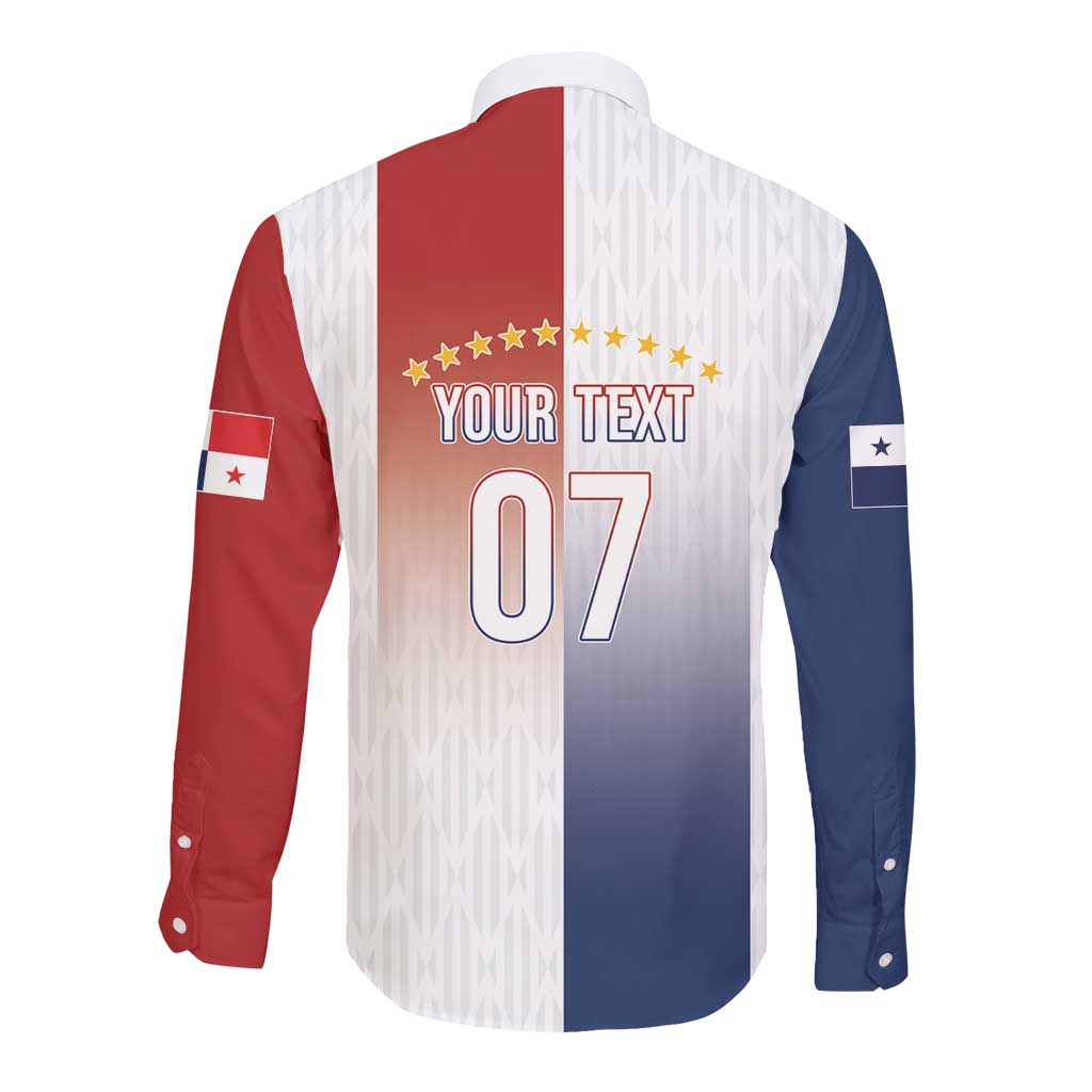 Afro-Panama Football Los Canaleros 2026 Custom Long Sleeve Button Shirt Rising Glory - African Pride