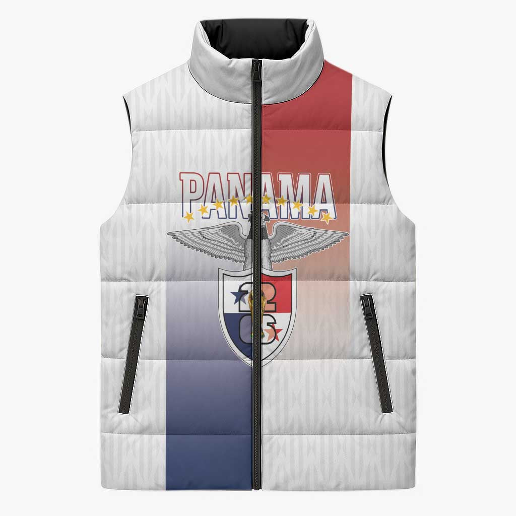 Afro-Panama Football Los Canaleros 2026 Custom Sleeveless Puffer Jacket Rising Glory - African Pride
