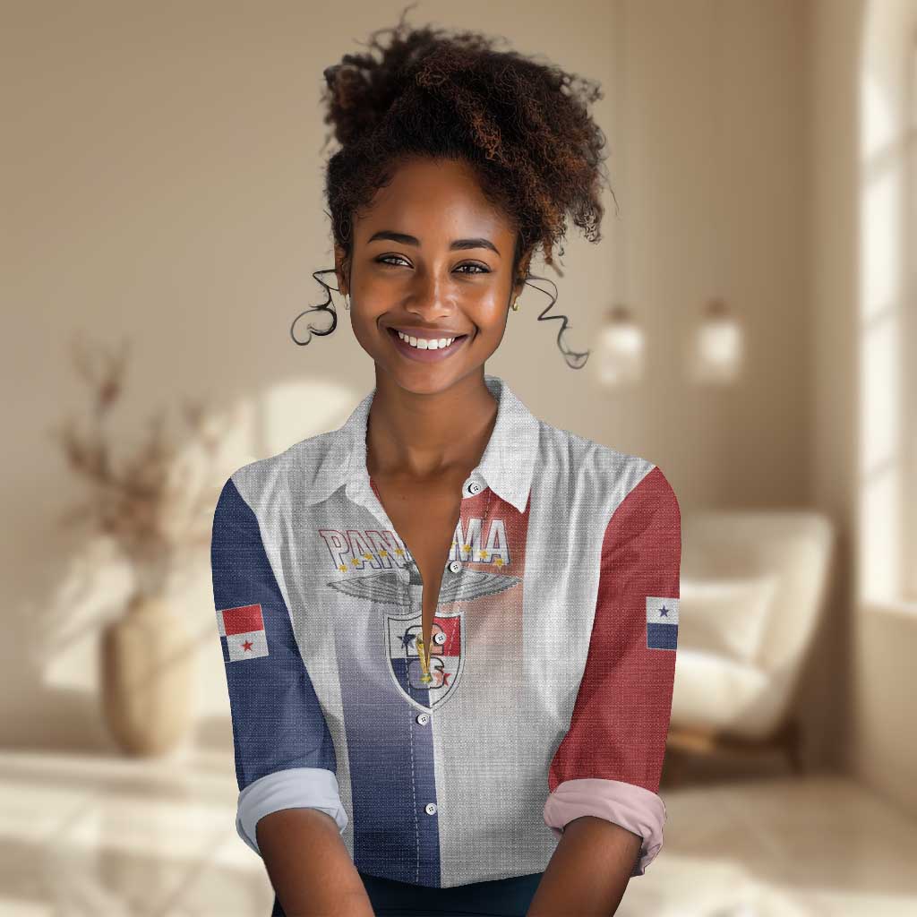 Afro-Panama Football Los Canaleros 2026 Custom Women Casual Shirt Rising Glory - African Pride