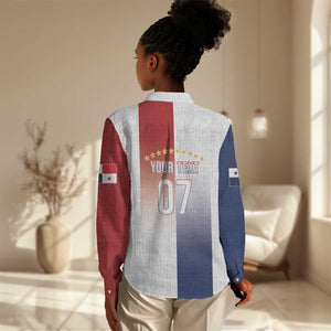 Afro-Panama Football Los Canaleros 2026 Custom Women Casual Shirt Rising Glory - African Pride