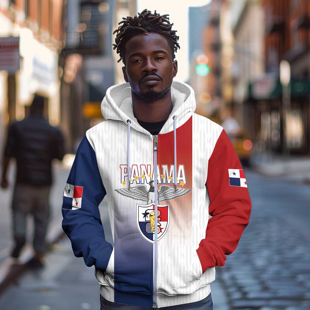 Afro-Panama Football Los Canaleros 2026 Custom Zip Hoodie Rising Glory - African Pride
