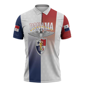 Afro-Panama Football Los Canaleros 2026 Custom Zipper Polo Shirt Rising Glory - African Pride