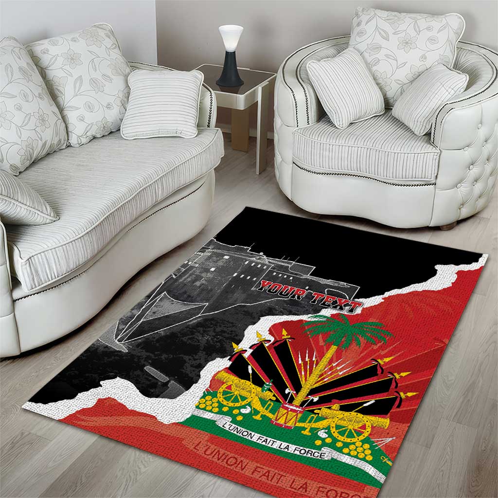Personalized Haiti First Black Republic 1804 Area Rug Ayiti Citadel Laferriere