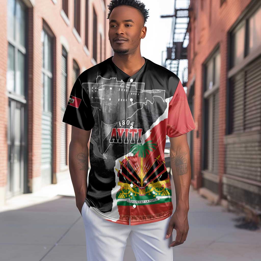 Personalized Haiti First Black Republic 1804 Baseball Jersey Ayiti Citadel Laferriere