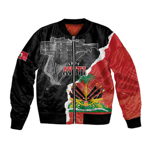 Personalized Haiti First Black Republic 1804 Bomber Jacket Ayiti Citadel Laferriere