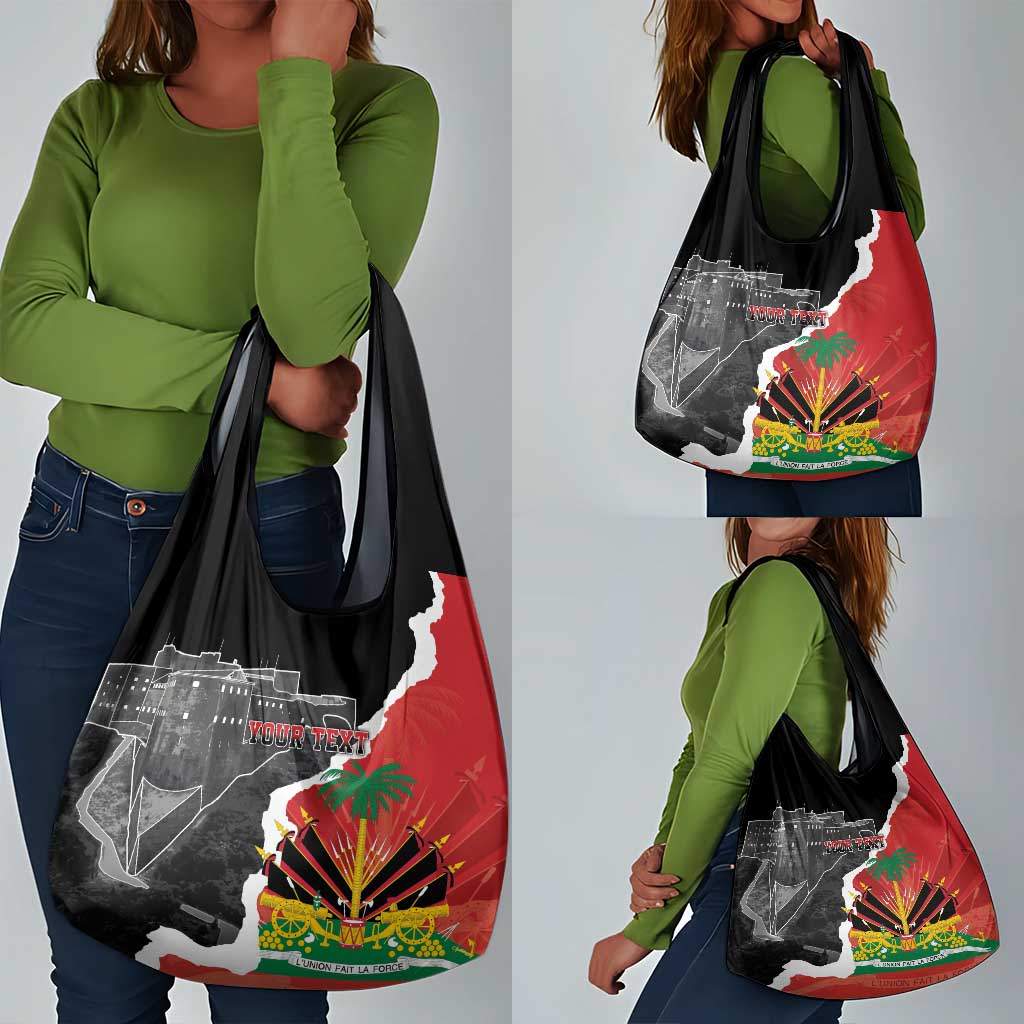 Personalized Haiti First Black Republic 1804 Grocery Bag Ayiti Citadel Laferriere
