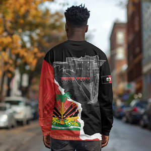 Personalized Haiti First Black Republic 1804 Long Sleeve Shirt Ayiti Citadel Laferriere