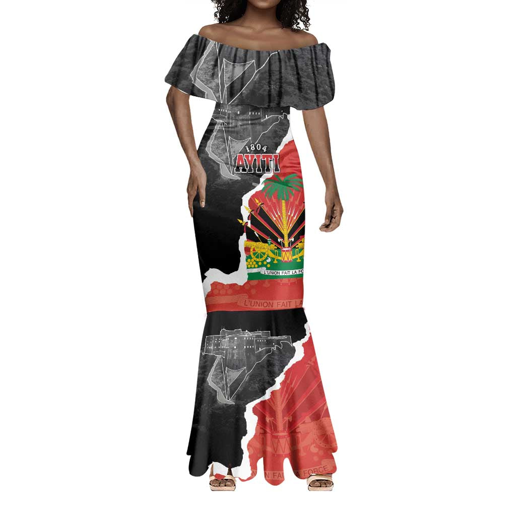 Personalized Haiti First Black Republic 1804 Mermaid Dress Ayiti Citadel Laferriere
