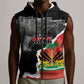 Personalized Haiti First Black Republic 1804 Sleeveless Zip Hoodie Ayiti Citadel Laferriere - African Pride