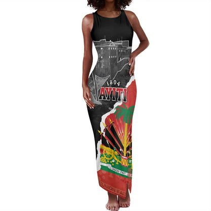 Personalized Haiti First Black Republic 1804 Tank Maxi Dress Ayiti Citadel Laferriere