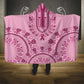 Afro Breast Cancer Awareness Dashiki Hooded Blanket Glamorous Pink - African Pride