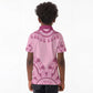 Afro Breast Cancer Awareness Dashiki Kid Polo Shirt Glamorous Pink - African Pride