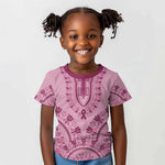 Afro Breast Cancer Awareness Dashiki Kid T shirt Glamorous Pink - African Pride