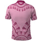 Afro Breast Cancer Awareness Dashiki Polo Shirt Glamorous Pink - African Pride