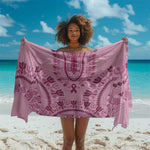 Afro Breast Cancer Awareness Dashiki Sarong Glamorous Pink - African Pride
