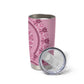 Afro Breast Cancer Awareness Dashiki Tumbler Cup Glamorous Pink - African Pride
