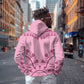Afro Breast Cancer Awareness Dashiki Zip Hoodie Glamorous Pink - African Pride