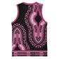 Breast Cancer Awareness Pink Ribbon Afro Basketball Jersey Dashiki Style LT7