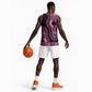 Breast Cancer Awareness Pink Ribbon Afro Basketball Jersey Dashiki Style LT7