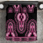 Breast Cancer Awareness Pink Ribbon Afro Bedding Set Dashiki Style - African Pride