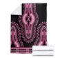 Breast Cancer Awareness Pink Ribbon Afro Blanket Dashiki Style - African Pride