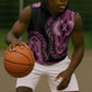 Breast Cancer Awareness Pink Ribbon Afro Sleeveless Zip Hoodie Dashiki Style - African Pride