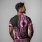 Breast Cancer Awareness Pink Ribbon Afro T shirt Dashiki Style - African Pride