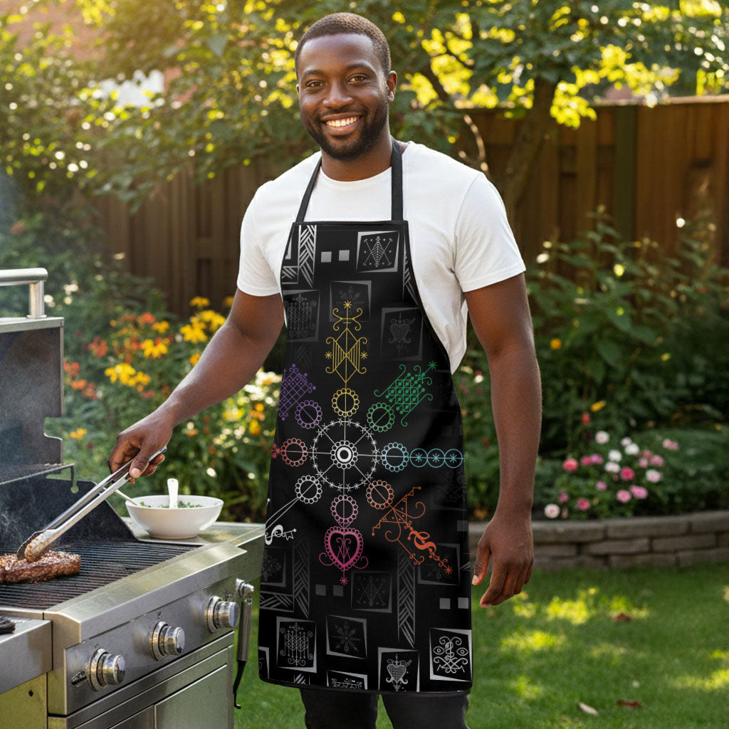 Afro Haiti Vodou Milokan Apron