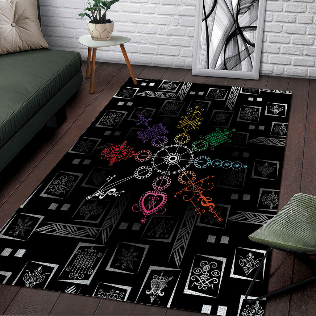 Afro Haiti Vodou Milokan Area Rug