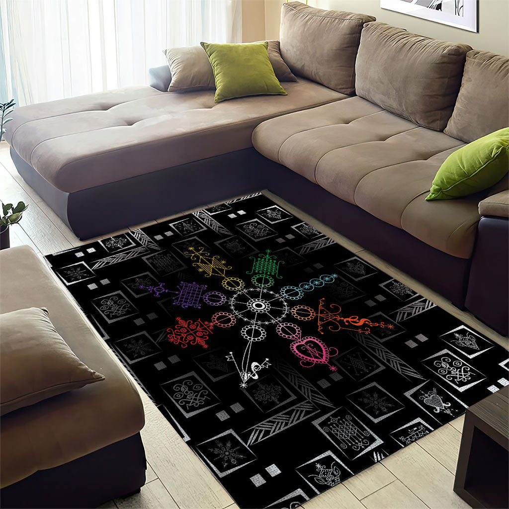 Afro Haiti Vodou Milokan Area Rug