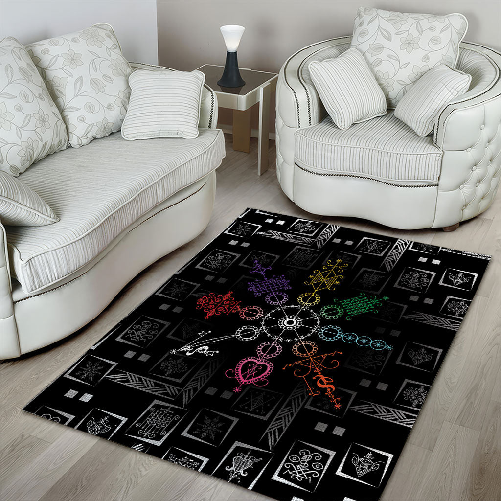 Afro Haiti Vodou Milokan Area Rug