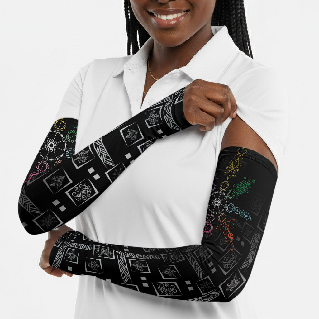 Afro Haiti Vodou Milokan Arm Sleeves