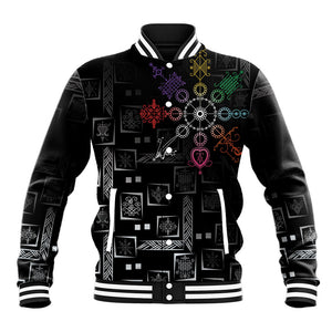 Afro Haiti Vodou Milokan Baseball Jacket