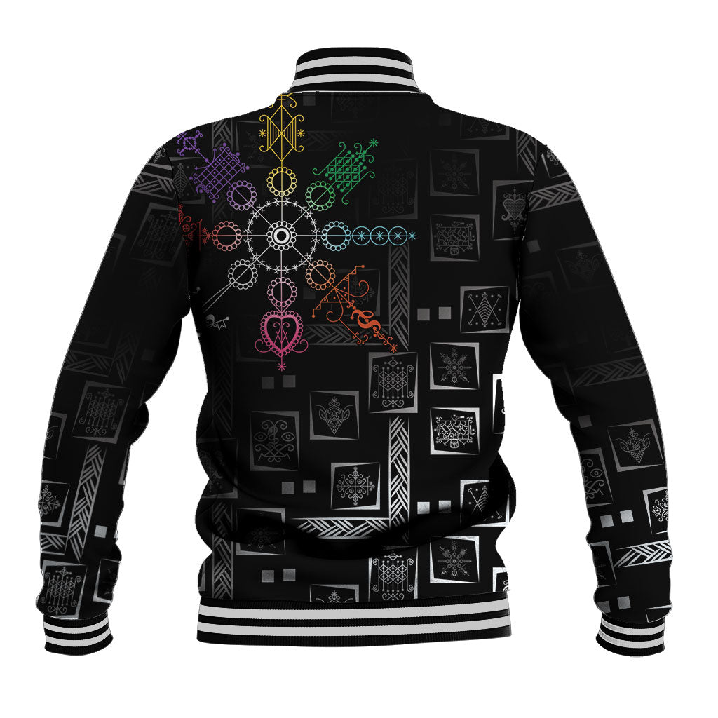 Afro Haiti Vodou Milokan Baseball Jacket