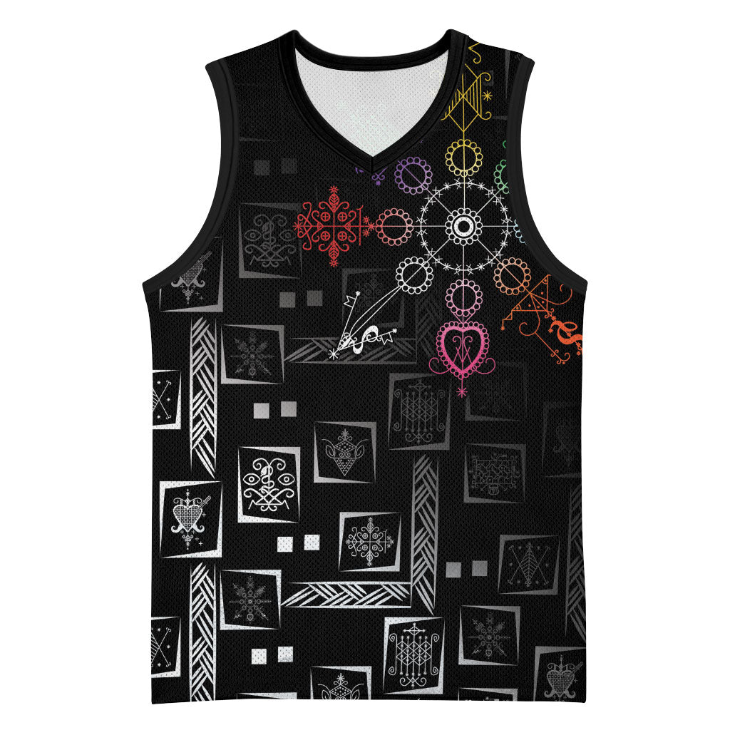 Afro Haiti Vodou Milokan Basketball Jersey