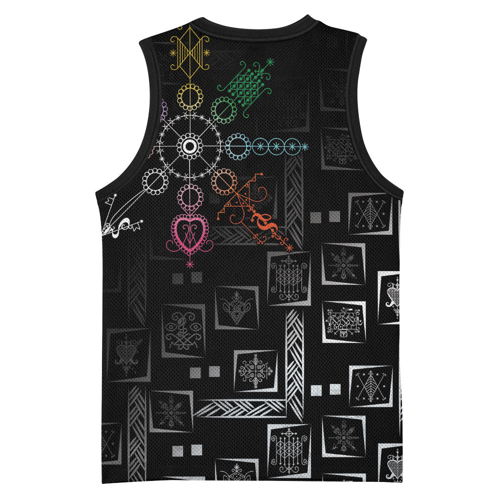 Afro Haiti Vodou Milokan Basketball Jersey