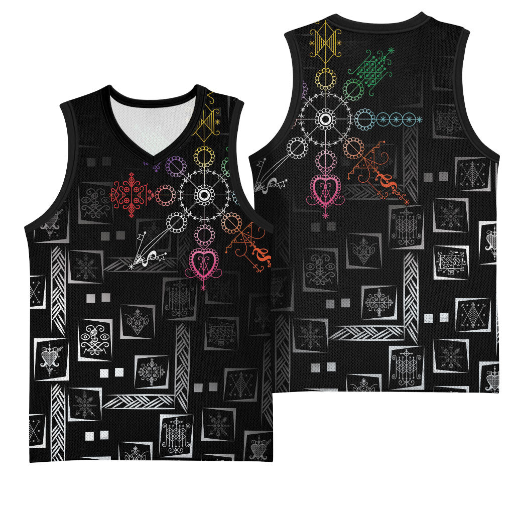 Afro Haiti Vodou Milokan Basketball Jersey